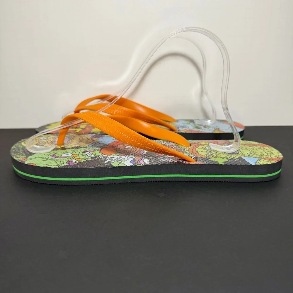 Mens Big Herc x TOXIC CRUSADERS Flip Flop Sandals 1 of 100 / Size 12